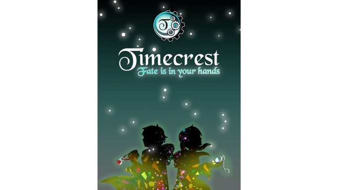 The Timecrest 1: Fated Connections updated splash screen. The splash screen features the Timecrest 1 logo on the top, the stylized 